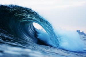 Wave analogy for the wave of change in the new entrepreneur economy